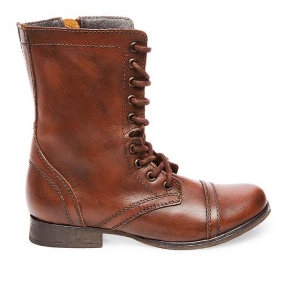 Steve Madden Leather Combat Boots